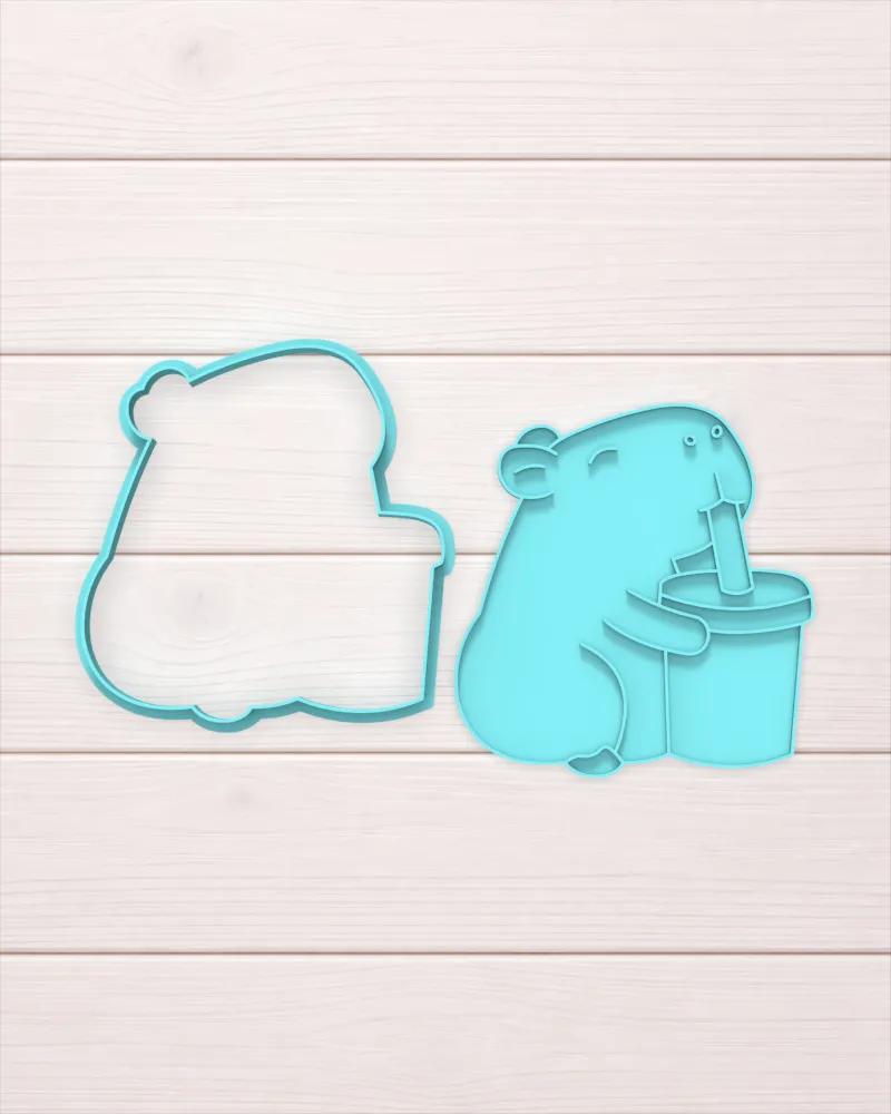 ANIMALES - CAPIBARA VASO
